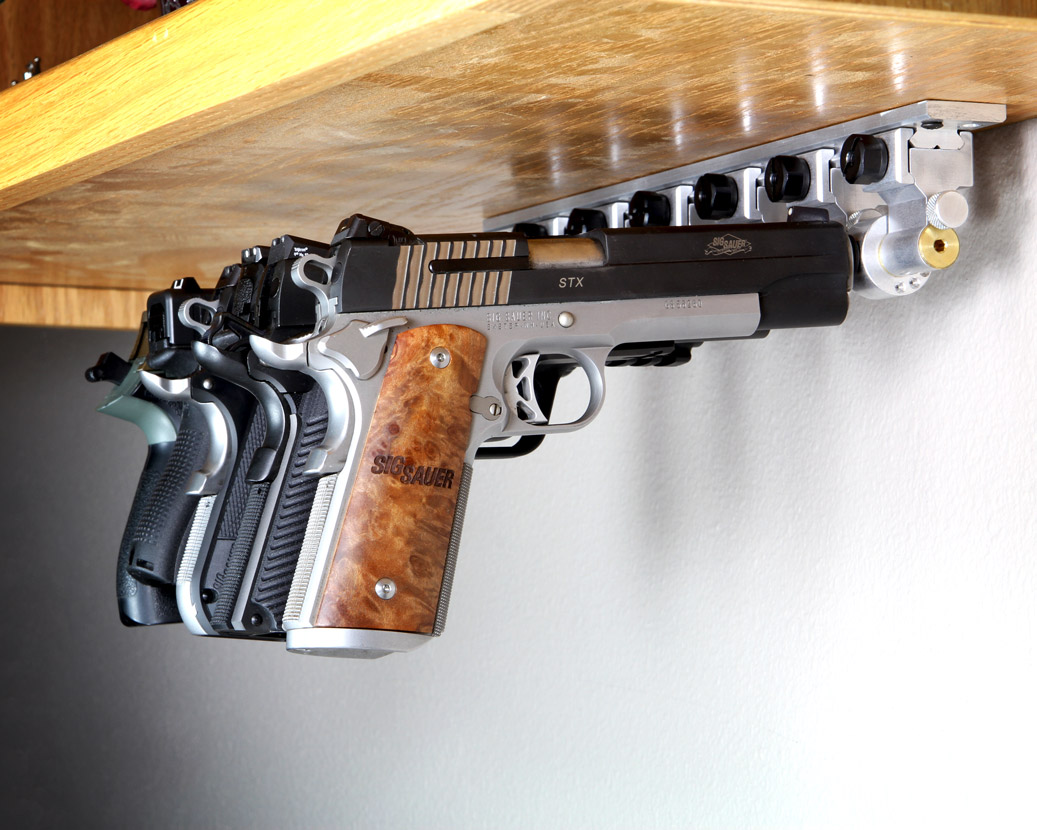 Pistol Mount Pins Gun Safety Mounts for 9mm, .22, .45