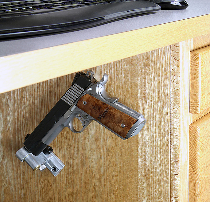5x Magnet Concealed Gun Pistol Holder Holster under desk bed door car motor F12 
